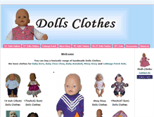 Tablet Screenshot of dollsclothes.com.au
